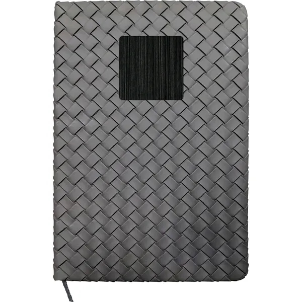 Woven Notebook with Metal Accent - Woven Notebook with Metal Accent - Image 9 of 13