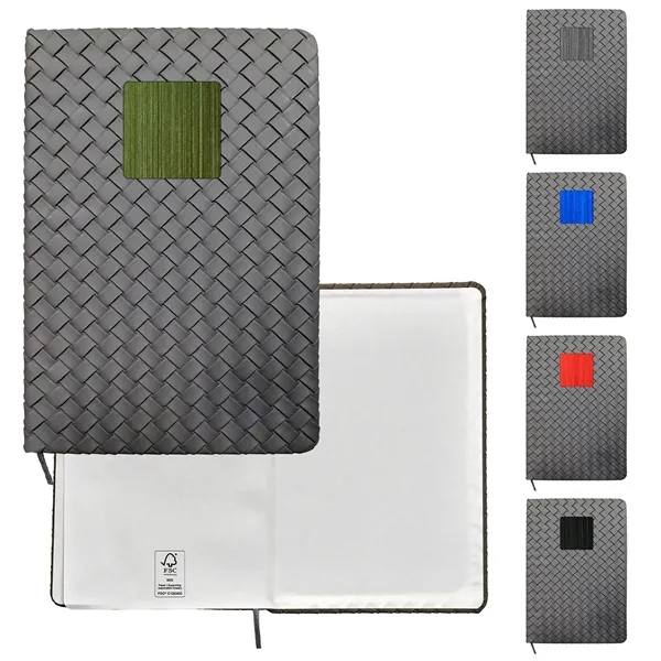 Woven Notebook with Metal Accent - Woven Notebook with Metal Accent - Image 10 of 13