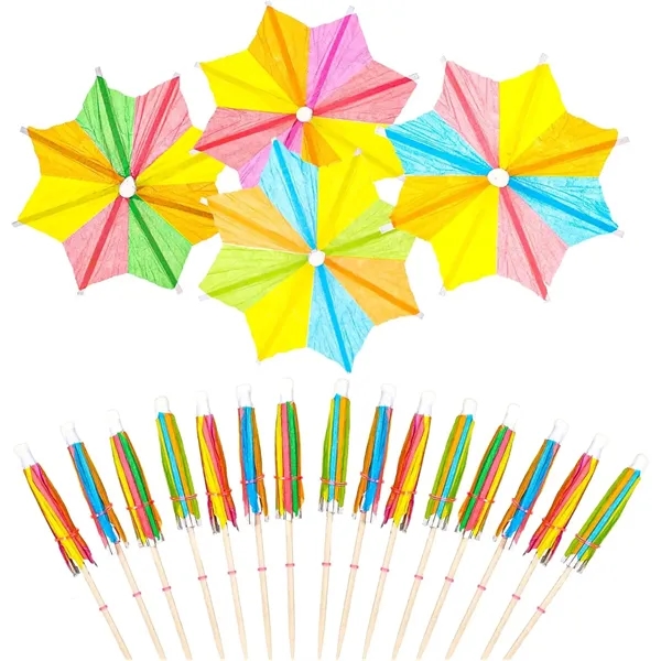 Mini Paper Parasols Cocktail Umbrella - Mini Paper Parasols Cocktail Umbrella - Image 1 of 7