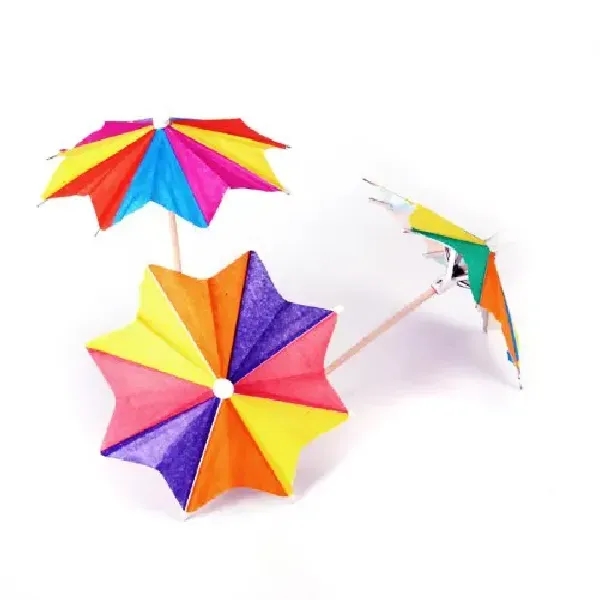 Mini Paper Parasols Cocktail Umbrella - Mini Paper Parasols Cocktail Umbrella - Image 7 of 7