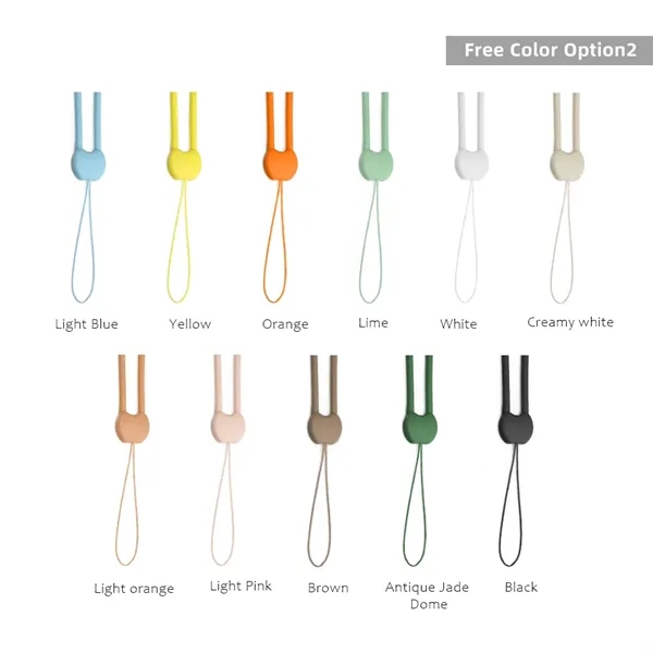 Silicone Rope Lanyard for Phone - Silicone Rope Lanyard for Phone - Image 1 of 33
