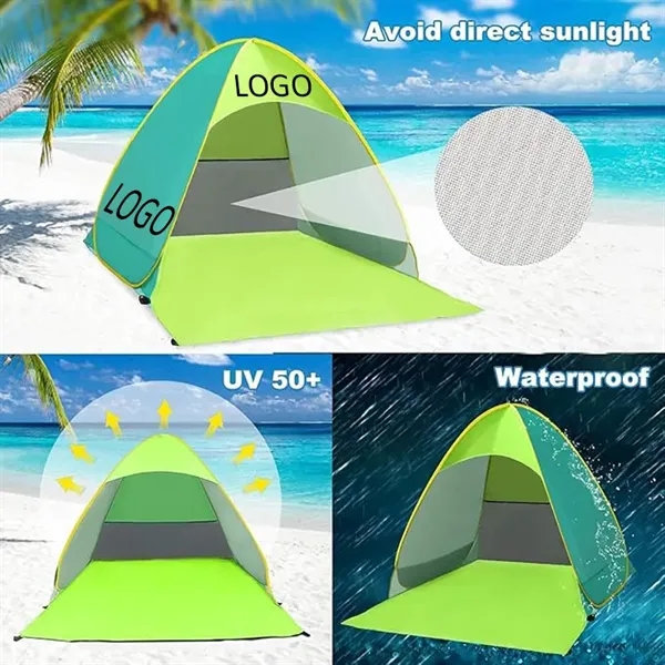 Automatic Pop Up Portable Outdoors Cabana Tent Sun Shelter - Automatic Pop Up Portable Outdoors Cabana Tent Sun Shelter - Image 2 of 4