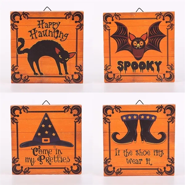 Halloween Porch Decorations Door Sign - Halloween Porch Decorations Door Sign - Image 2 of 7