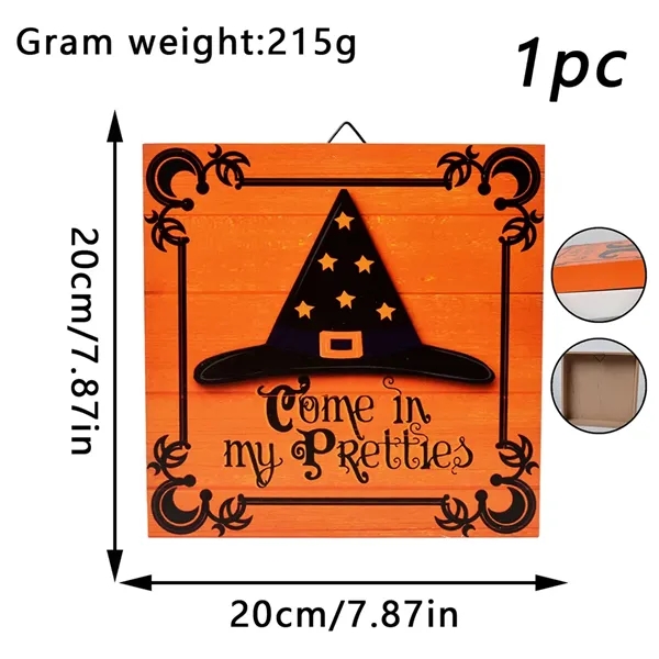 Halloween Porch Decorations Door Sign - Halloween Porch Decorations Door Sign - Image 6 of 7