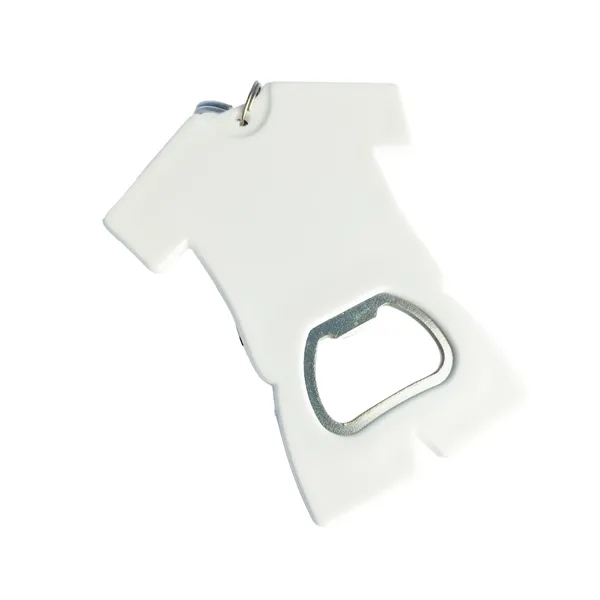 T-Shirt Style Bottle Opener Keychain - T-Shirt Style Bottle Opener Keychain - Image 2 of 2