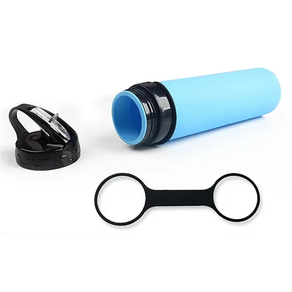 21Oz Silicone Travel Tumbler Collapsible Water Bottles - 21Oz Silicone Travel Tumbler Collapsible Water Bottles - Image 2 of 5