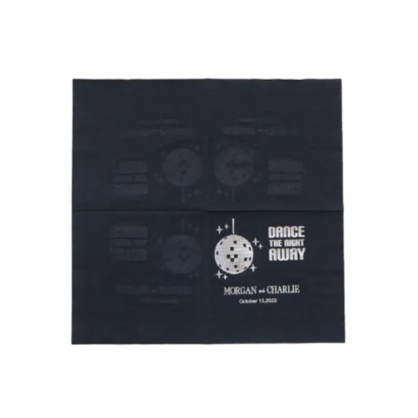 2ply Black Napkin-Diagonal Imprint - 2ply Black Napkin-Diagonal Imprint - Image 7 of 8
