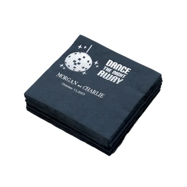 2ply Black Napkin-Diagonal Imprint - 2ply Black Napkin-Diagonal Imprint - Image 8 of 8