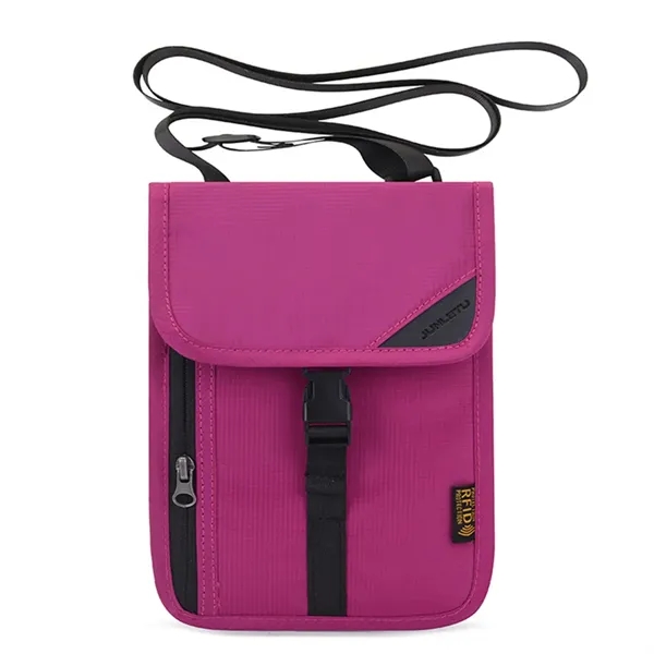 Travel Neck Wallet with RFID Blocking - Travel Neck Wallet with RFID Blocking - Image 1 of 4