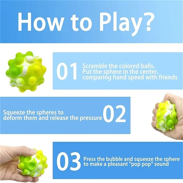 Pop Stress Ball Fidget Toy - Pop Stress Ball Fidget Toy - Image 2 of 6