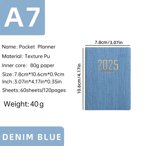 2025 A7 Pocket Diary Planner Notebook - 2025 A7 Pocket Diary Planner Notebook - Image 8 of 12