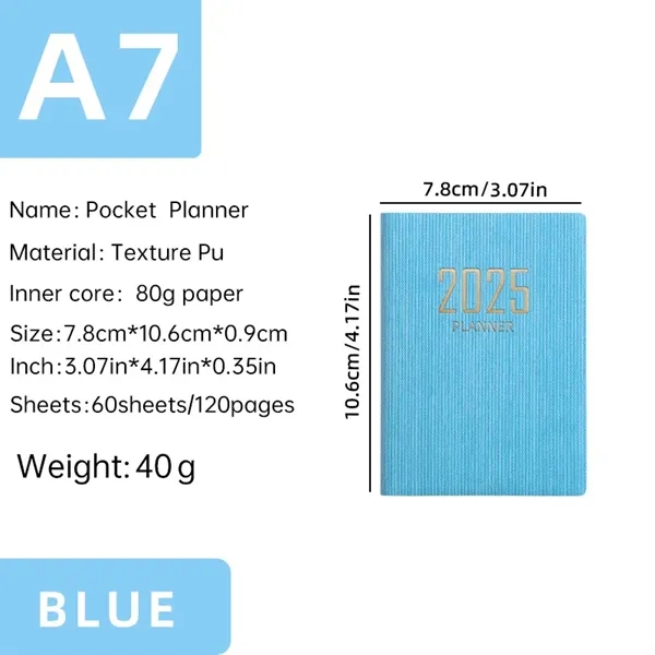 2025 A7 Pocket Diary Planner Notebook - 2025 A7 Pocket Diary Planner Notebook - Image 11 of 12