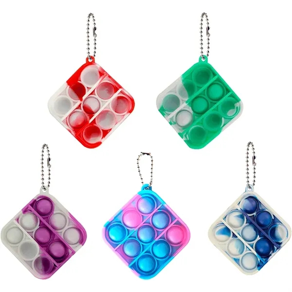 Mini Pop Push It Fidget Toy Keychain - Mini Pop Push It Fidget Toy Keychain - Image 4 of 6