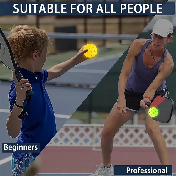 Luminous Pickleball Pickle Ball with 40 Holes - Luminous Pickleball Pickle Ball with 40 Holes - Image 3 of 4