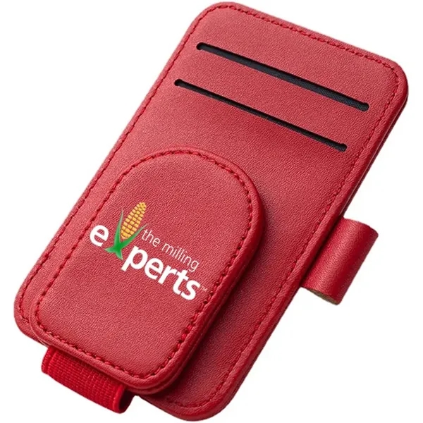 Magnetic Leather Sunglasses Holder For Car Sun visor - Magnetic Leather Sunglasses Holder For Car Sun visor - Image 2 of 10