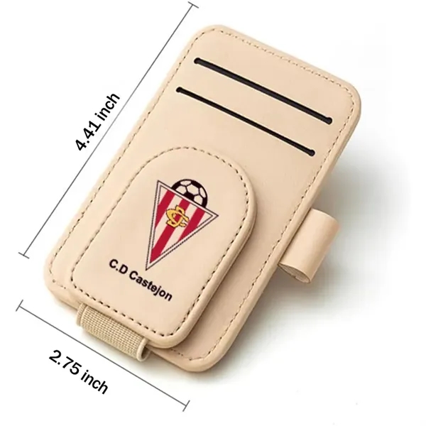 Magnetic Leather Sunglasses Holder For Car Sun visor - Magnetic Leather Sunglasses Holder For Car Sun visor - Image 8 of 10