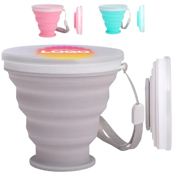 6.7oz Portable Retractable Silicone Water Cup - 6.7oz Portable Retractable Silicone Water Cup - Image 0 of 8