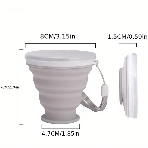 6.7oz Portable Retractable Silicone Water Cup - 6.7oz Portable Retractable Silicone Water Cup - Image 1 of 8