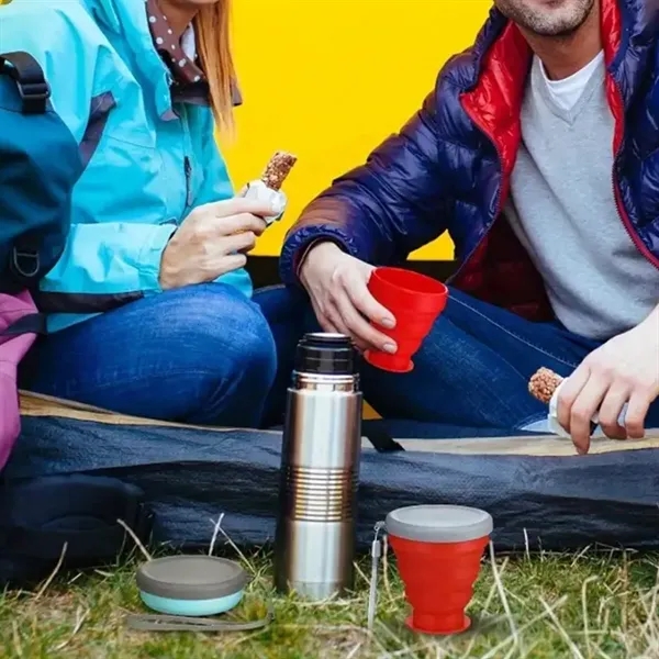 6.7oz Portable Retractable Silicone Water Cup - 6.7oz Portable Retractable Silicone Water Cup - Image 4 of 8