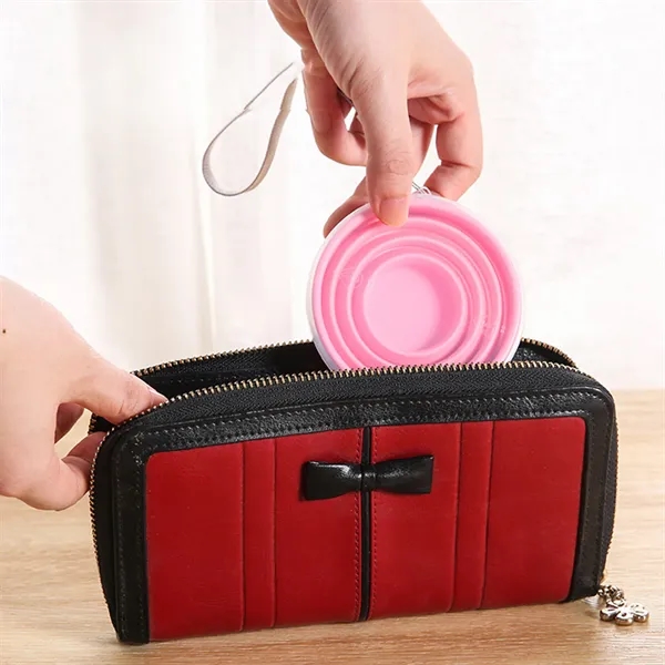 6.7oz Portable Retractable Silicone Water Cup - 6.7oz Portable Retractable Silicone Water Cup - Image 5 of 8