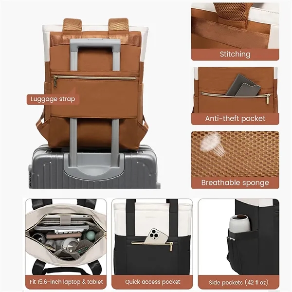 15.6-inch Laptop Backpack Tote Bag - 15.6-inch Laptop Backpack Tote Bag - Image 9 of 9