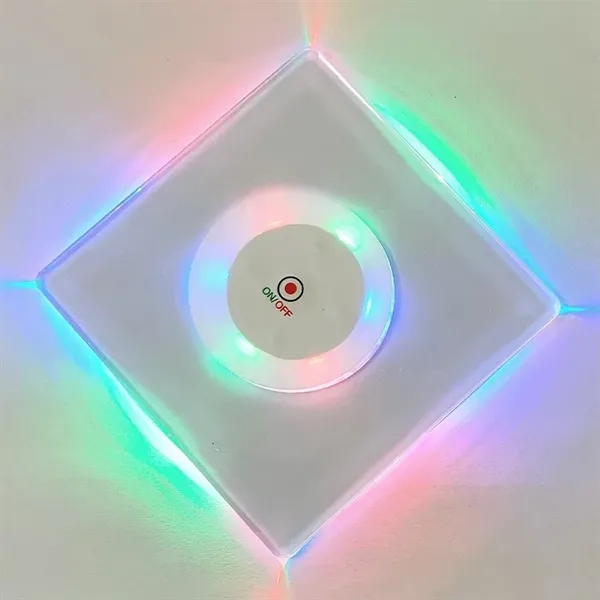 LED Square Cup Mat/ Coaster - LED Square Cup Mat/ Coaster - Image 2 of 4