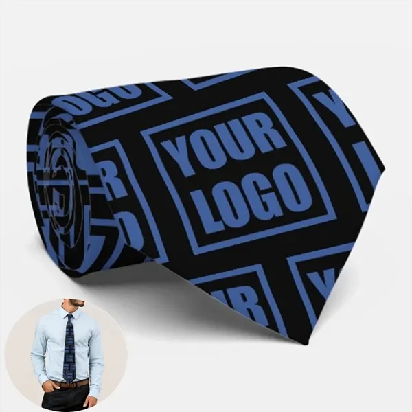 Custom Poly Woven Neck Tie - Custom Poly Woven Neck Tie - Image 0 of 9