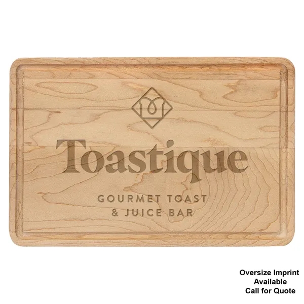 9" x 6" Maple Cutting Board with Juice Groove - 9" x 6" Maple Cutting Board with Juice Groove - Image 2 of 2