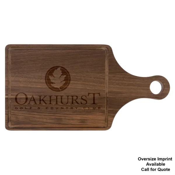 13.5" x 7" Walnut Paddle Cutting Board with Juice Groove - 13.5" x 7" Walnut Paddle Cutting Board with Juice Groove - Image 2 of 2