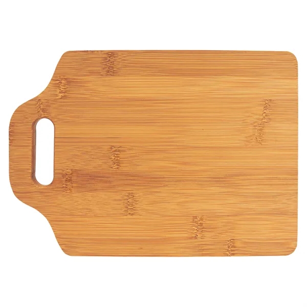 11" x 7 3/4" Bamboo Cutting Board w/ Handle - 11" x 7 3/4" Bamboo Cutting Board w/ Handle - Image 1 of 2
