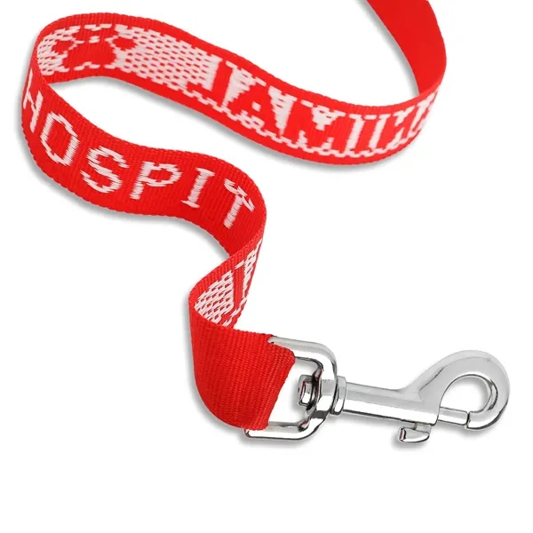 1" Woven Pet Leash, 1-color "Classic" Weave - 1" Woven Pet Leash, 1-color "Classic" Weave - Image 0 of 4