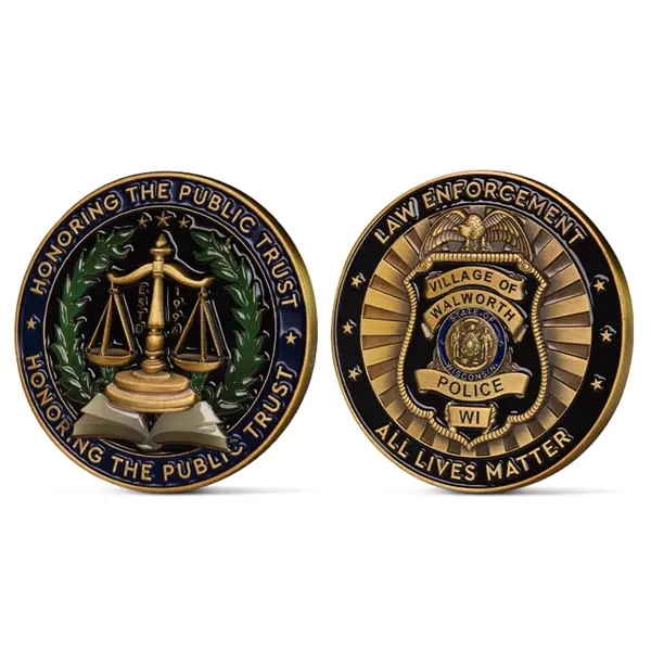 Custom UV Printed 3D Challenge Coins 1.25"-3"