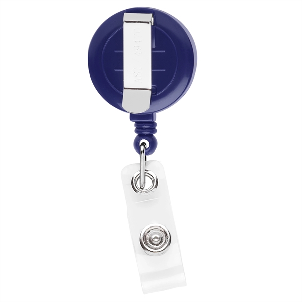 Round BETTER Retractable Badge Reel (solid color)