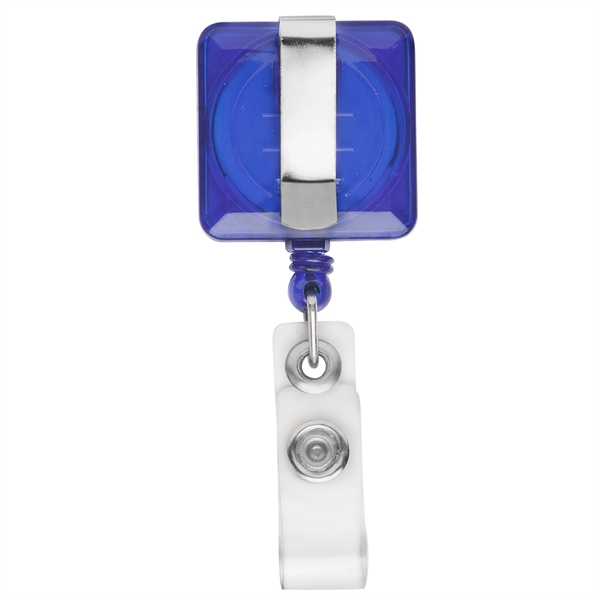 Square Plastic Badge Reel, 4 colors pack – Retractable Reels