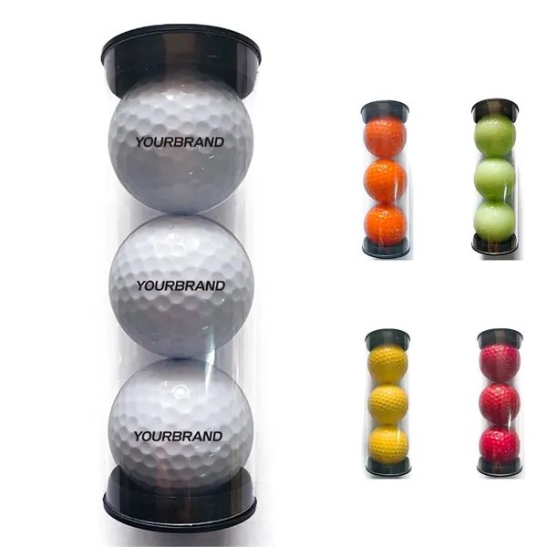 3 Pack Tube Golf Balls - 3 Pack Tube Golf Balls - Image 0 of 3