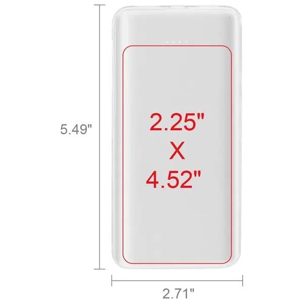 Tarzana 10,000mAh Power Bank - Tarzana 10,000mAh Power Bank - Image 8 of 9