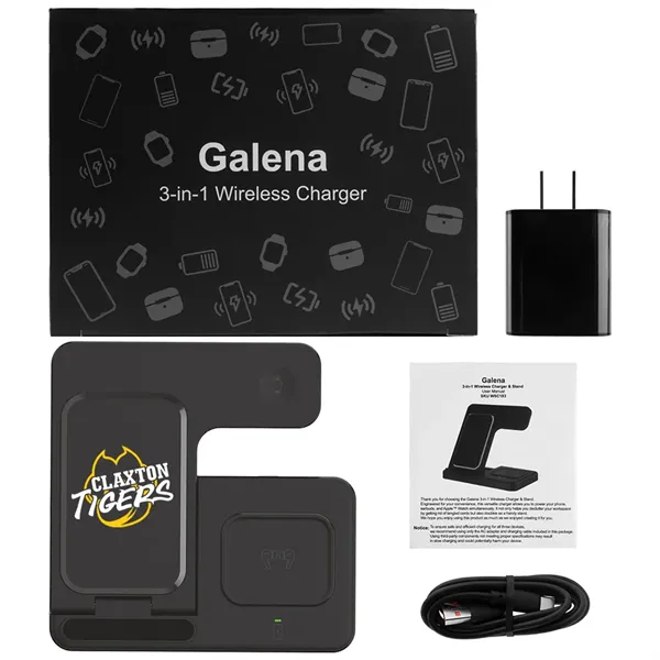 Galena 3-in-1 Wireless Charger & Stand - Galena 3-in-1 Wireless Charger & Stand - Image 1 of 11