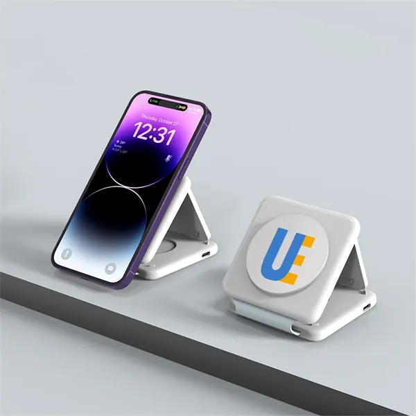 Cypress 3 in 1 MagSafe Foldable Wireless Charger - Cypress 3 in 1 MagSafe Foldable Wireless Charger - Image 4 of 9