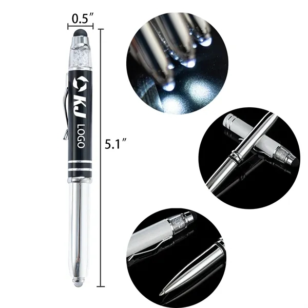 Stylus Metal Pen with LED Light - Stylus Metal Pen with LED Light - Image 0 of 2