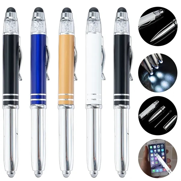 Stylus Metal Pen with LED Light - Stylus Metal Pen with LED Light - Image 0 of 3