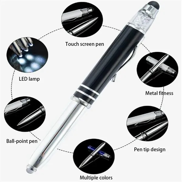 Stylus Metal Pen with LED Light - Stylus Metal Pen with LED Light - Image 1 of 2