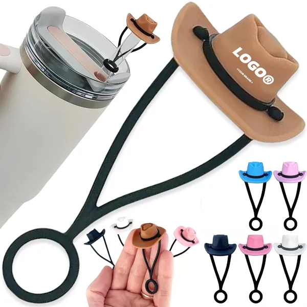 Tumbler Straw Topper Cowboy Hat Covers Cap - Tumbler Straw Topper Cowboy Hat Covers Cap - Image 0 of 11