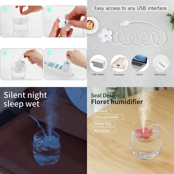 Portable Tankless Floating Flower Humidifier - Portable Tankless Floating Flower Humidifier - Image 3 of 8