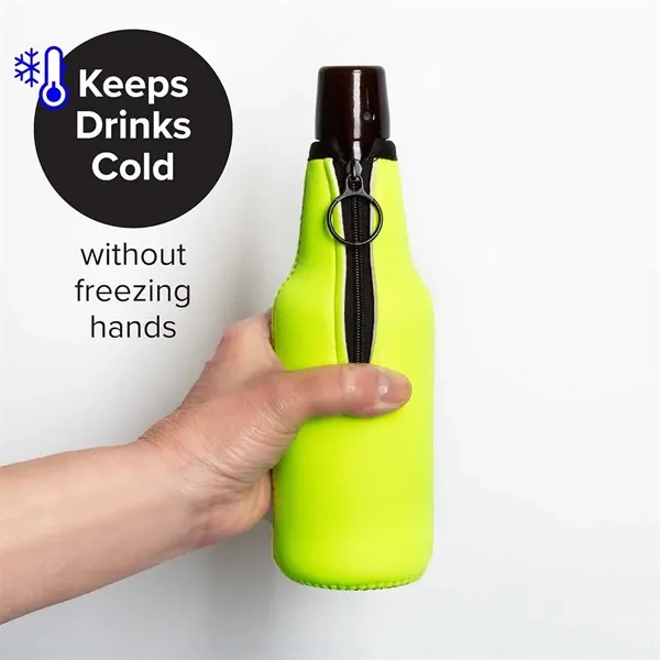 Zip Up Bottle Cooler - Zip Up Bottle Cooler - Image 1 of 3