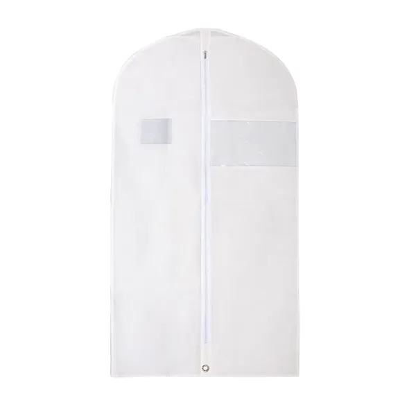 Non-Woven Garment Bag Suit Cover with ID Card Holder - Non-Woven Garment Bag Suit Cover with ID Card Holder - Image 3 of 3