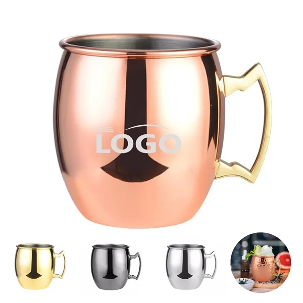 Stainless Steel Hammered Moscow Mule Mug 17oz - Stainless Steel Hammered Moscow Mule Mug 17oz - Image 0 of 4