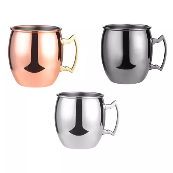 Stainless Steel Hammered Moscow Mule Mug 17oz - Stainless Steel Hammered Moscow Mule Mug 17oz - Image 1 of 4