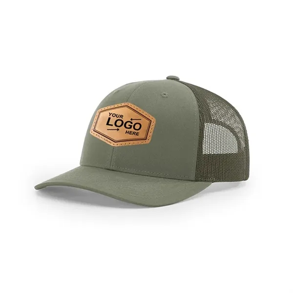 Leather Patch Trucker Hats - Leather Patch Trucker Hats - Image 1 of 8