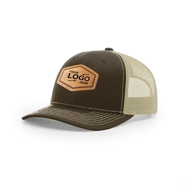 Leather Patch Trucker Hats - Leather Patch Trucker Hats - Image 2 of 8
