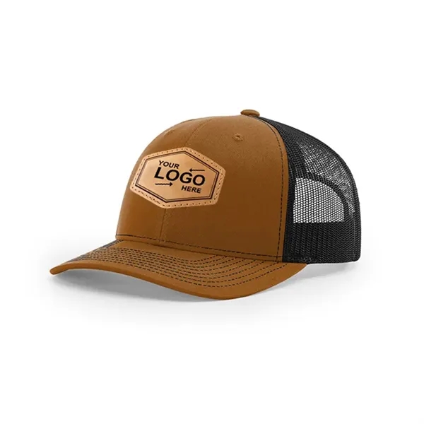 Leather Patch Trucker Hats - Leather Patch Trucker Hats - Image 3 of 8